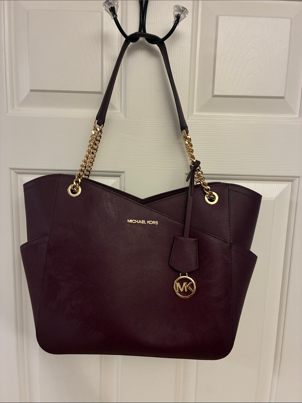 Michael Kors Burgundy/Merlot Signature Tote - Picture 12 of 12